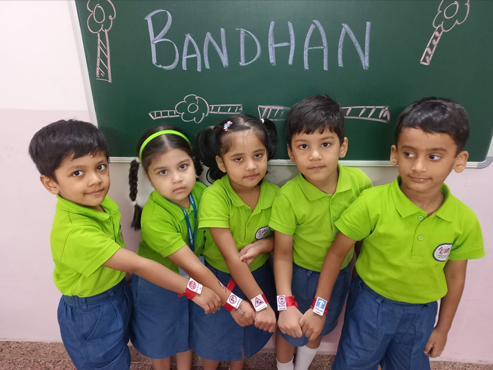 Toddlers learning together in classroom